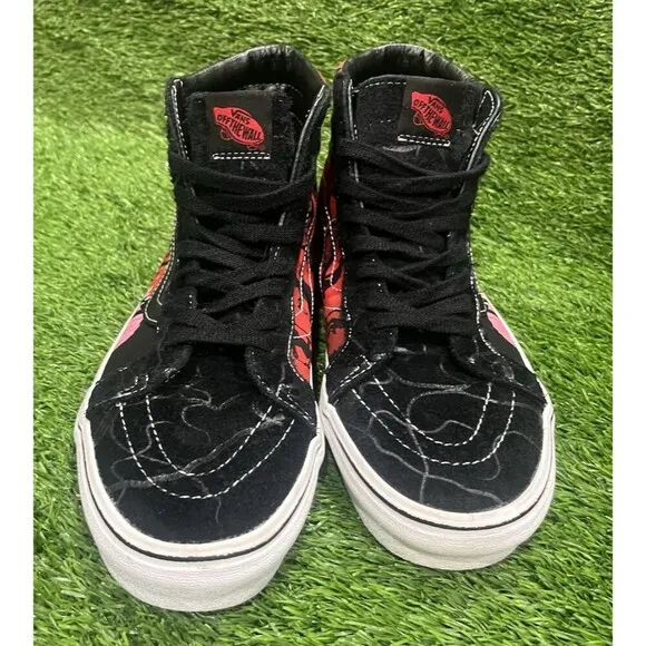 Vans Stranger Things Sk8 High Shoes Mens 10 Black Netflix Upside Down Demogorg