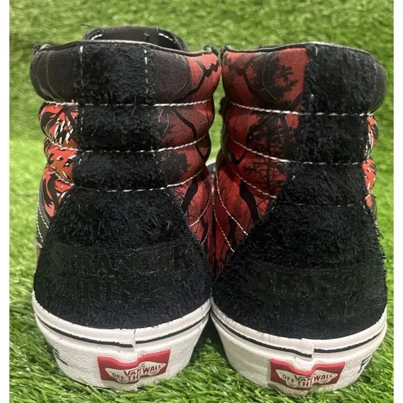Vans Stranger Things Sk8 High Shoes Mens 10 Black Netflix Upside Down Demogorg