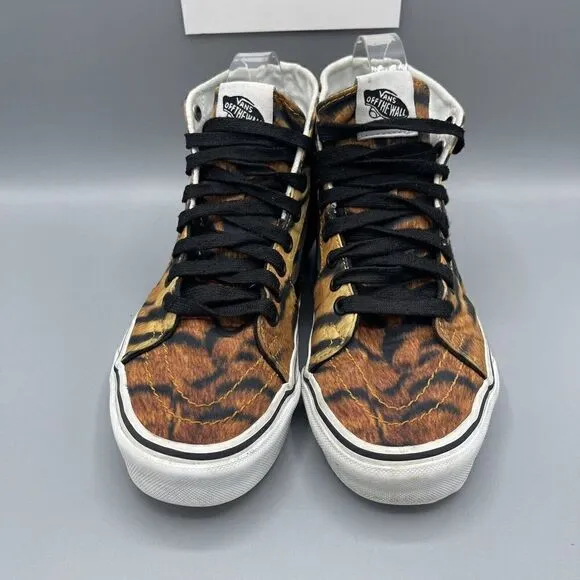 Vans Tiger Tapered Orange Black High Top Sneakers SK8-HI Men’s 5.5 / Women’s 7