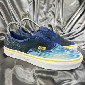 Vans Unisex National Geographic Blue Ocean Print Lace-Up Low Top Shoes M 7.5/W 9