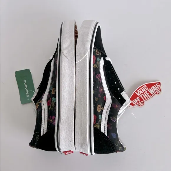 Vans - Unisex, Pressed Floral Old Skool Shoes. Size: M: 4.5, W: 6.0. NIB. (1798)