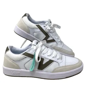 VANS Women Lowland ComfyCush Shoes Low Sneakers Suede Leather Beige VN0A7TNL1NU