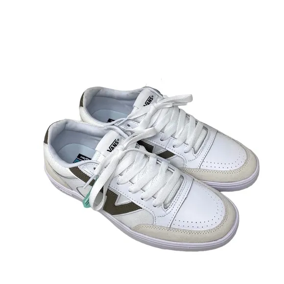 VANS Women Lowland ComfyCush Shoes Low Sneakers Suede Leather Beige VN0A7TNL1NU
