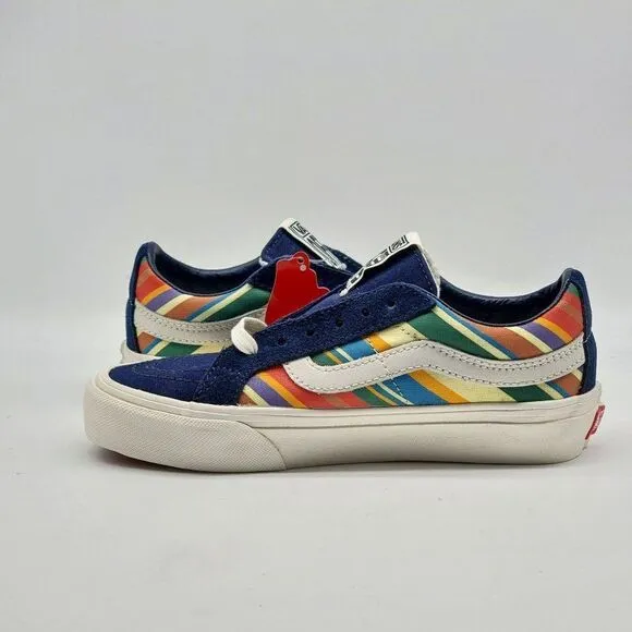 Vans Womens Sk8 Low Reissue Retro Stripes Sneakers Shoes Size 5