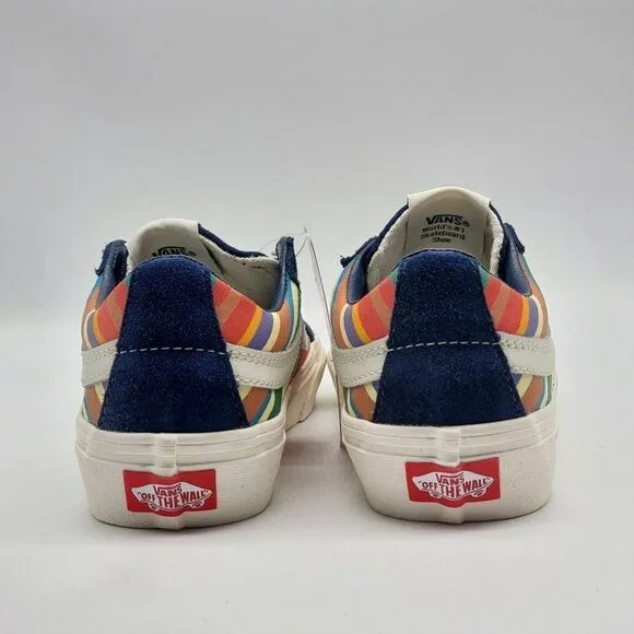 Vans Womens Sk8 Low Reissue Retro Stripes Sneakers Shoes Size 5