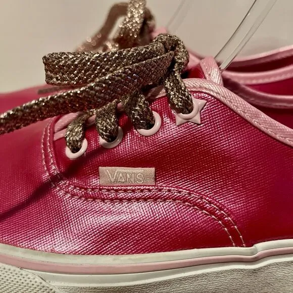 VANS x Barbie Movie Authentic Stackform Hot Pink Platform M 5 W 7 Sparkle Laces