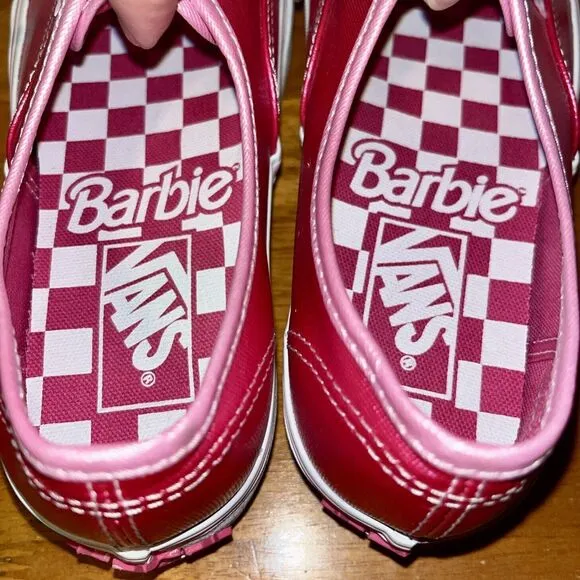 VANS x Barbie Movie Authentic Stackform Hot Pink Platform M 5 W 7 Sparkle Laces