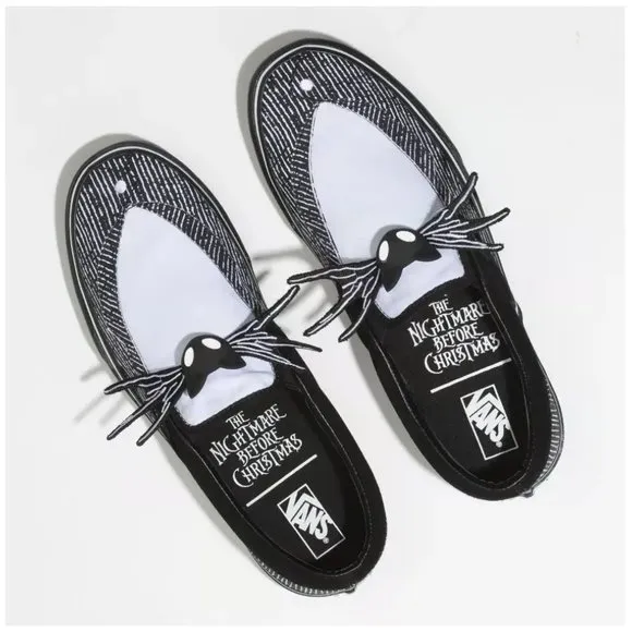 Vans x Disney Night Before Christmas Classic Slip-On Shoes Jack Skellington 6.5