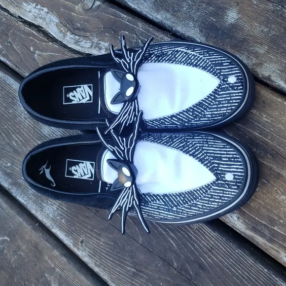 Vans x Disney Night Before Christmas Classic Slip-On Shoes Jack Skellington 6.5
