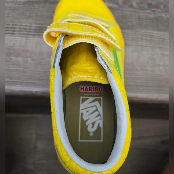VANS x Haribo Old Skool V Shoes Yellow Skate Leather Low Top mens 3.5 women's 5
