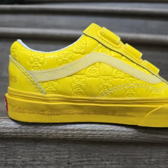 VANS x Haribo Old Skool V Shoes Yellow Skate Leather Low Top mens 3.5 women's 5