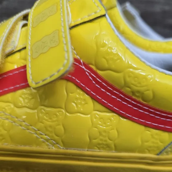 VANS x Haribo Old Skool V Shoes Yellow Skate Leather Low Top mens 3.5 women's 5