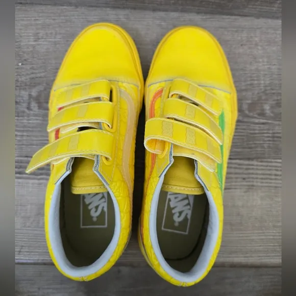 VANS x Haribo Old Skool V Shoes Yellow Skate Leather Low Top mens 3.5 women's 5