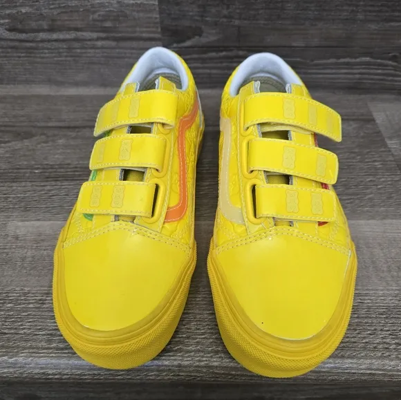 VANS x Haribo Old Skool V Shoes Yellow Skate Leather Low Top mens 3.5 women's 5