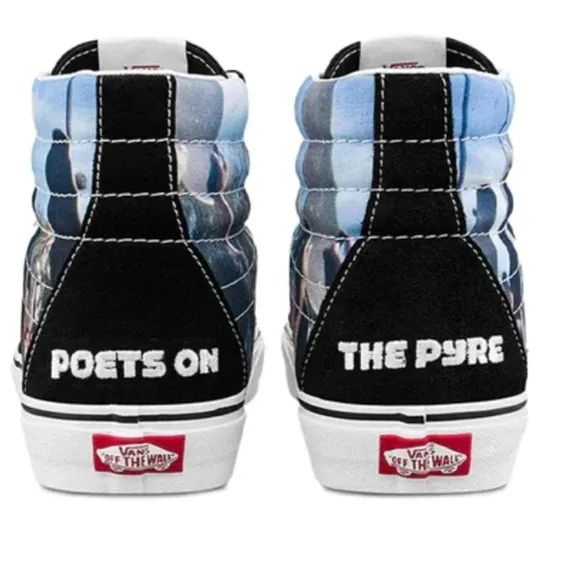 VANS X MOCA FRANCES STARK SK8-HI SHOES in mens size 9.5