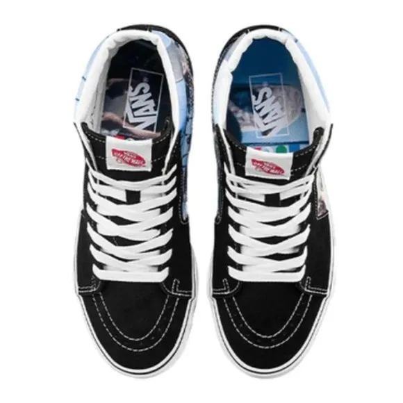 VANS X MOCA FRANCES STARK SK8-HI SHOES in mens size 9.5