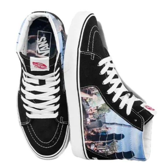 VANS X MOCA FRANCES STARK SK8-HI SHOES in mens size 9.5