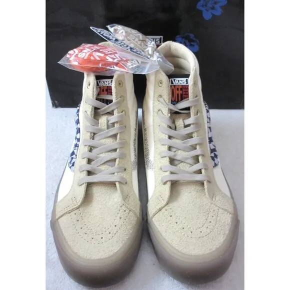 Vans x Rokit Men's Sk8-Hi 38 Dx Ws Translucent Pebble shoes Beige Size 12 NIB