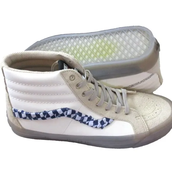 Vans x Rokit Men's Sk8-Hi 38 Dx Ws Translucent Pebble shoes Beige Size 12 NIB