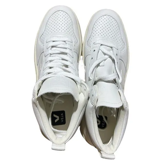 VEJA SNEAKER WOMEN'S 8.5 V-15 MID TOP SHOES EXTRA/ WHITE 40 EU