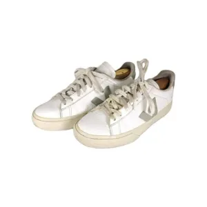 Veja Women's Esplar US 9 White Green Smooth Leather Low Top Sneakers Shoes
