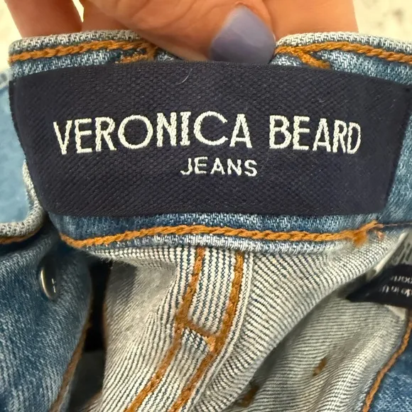 Veronica Beard NEW Beverly HIGH WAISTED skinny flare jeans w/ patch pockets 28
