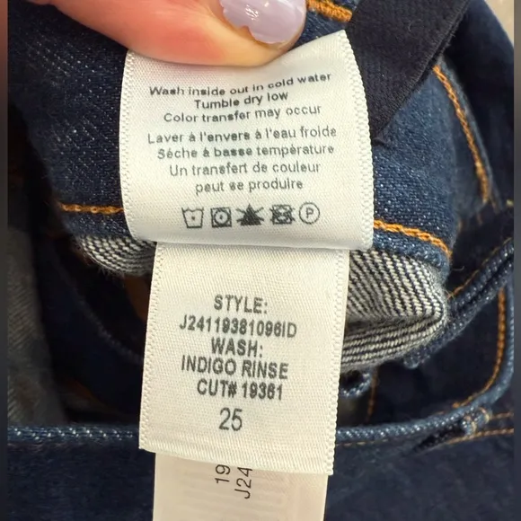 Veronica Beard NEW Dylan High Cuffed Cargo Rise Straight Leg Jean size 25 NWT