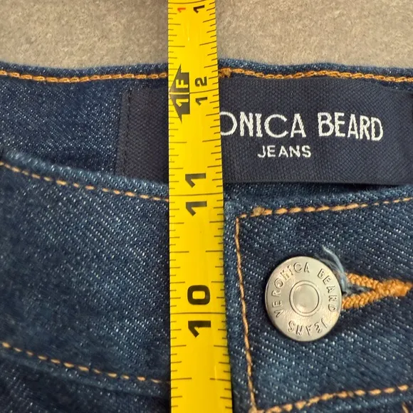 Veronica Beard NEW Dylan High Cuffed Cargo Rise Straight Leg Jean size 25 NWT