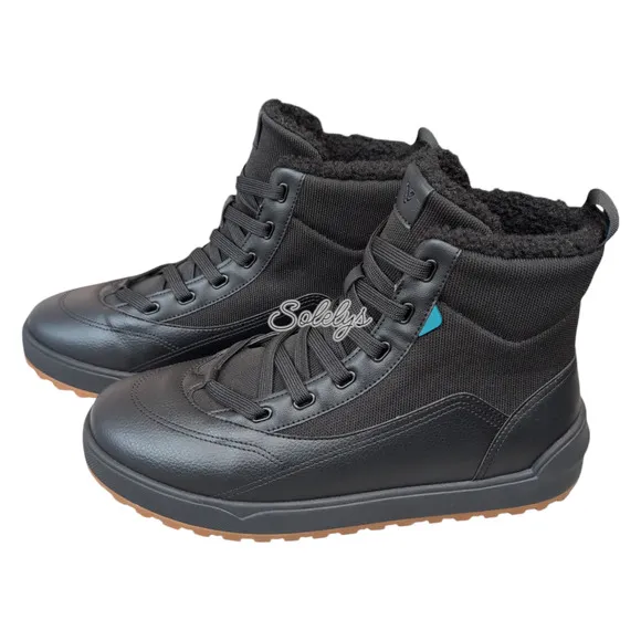 Vessi Alta High Top Waterproof Vegan Leather Dyma-Tex Boot Black Gum Mens 10