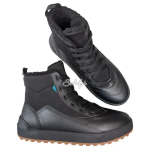 Vessi Alta High Top Waterproof Vegan Leather Dyma-Tex Boot Black Gum Mens 10