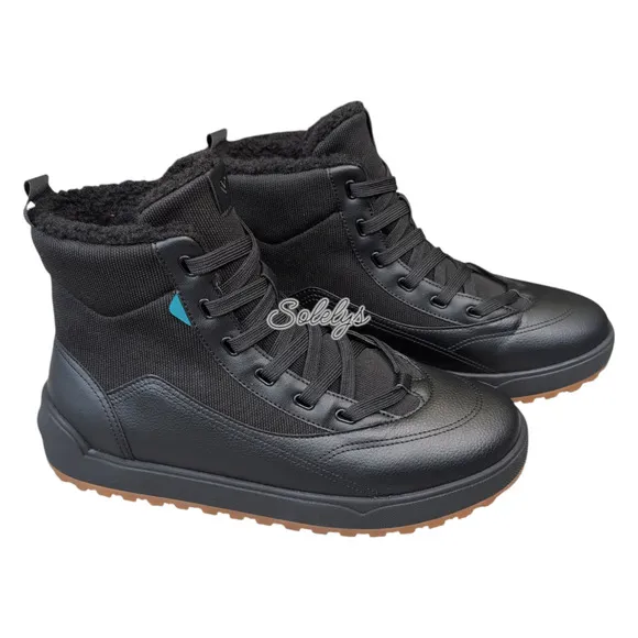 Vessi Alta High Top Waterproof Vegan Leather Dyma-Tex Boot Black Gum Mens 10