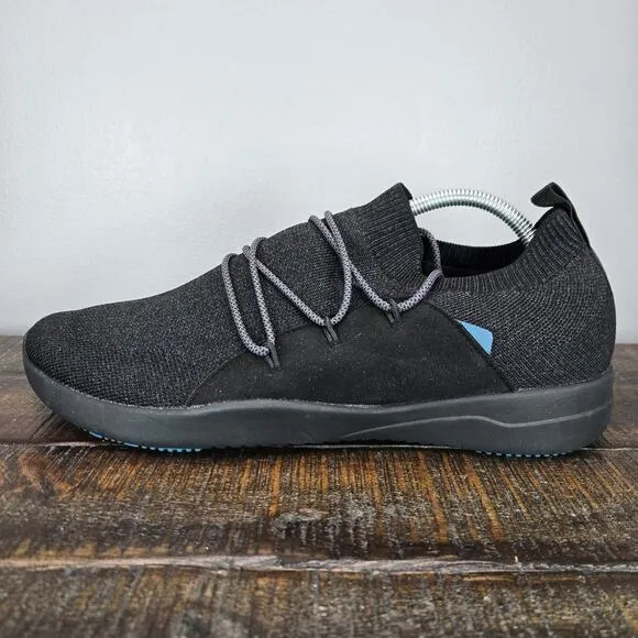 Vessi Cityscape Classic Mens Size 11 Lace Up Waterproof Shoe Sneaker Black Black