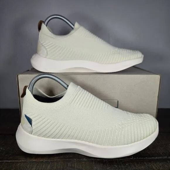 Vessi Everyday Move Slip On Womens Size 8 Waterproof Shoes Sneakers Linen Beige