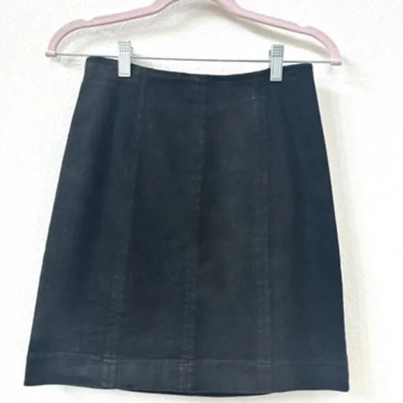 Vetta Sustainable Organic Cotton Mini Skirt Black Size 4 Eco-Friendly Fashion