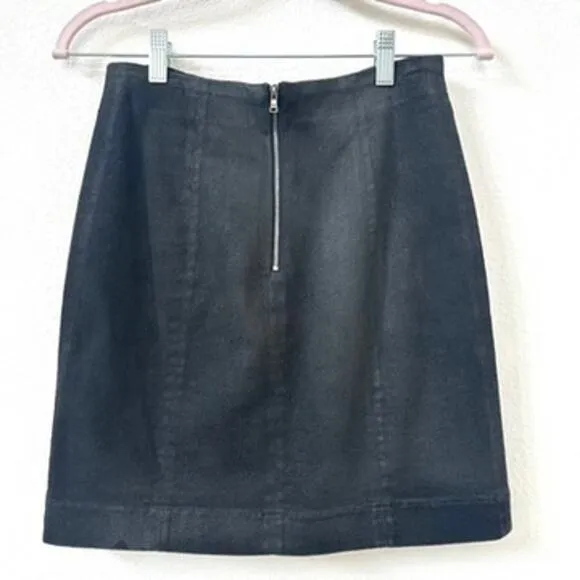 Vetta Sustainable Organic Cotton Mini Skirt Black Size 4 Eco-Friendly Fashion