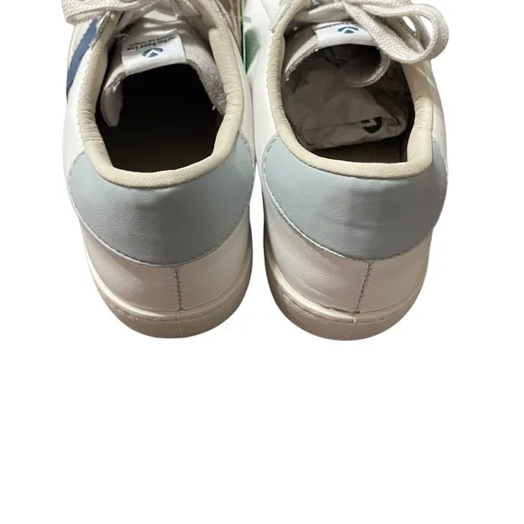 Victoria Berlin Leather Sneakers Shoes Azul Blue White Size 38/7-7.5 US