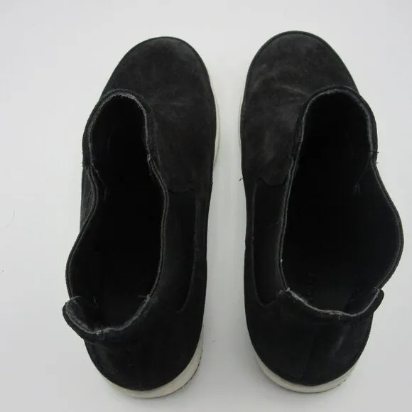 Vince Rhys Go Rain Water Repellent High Top Black Suede Sneakers Women's 8