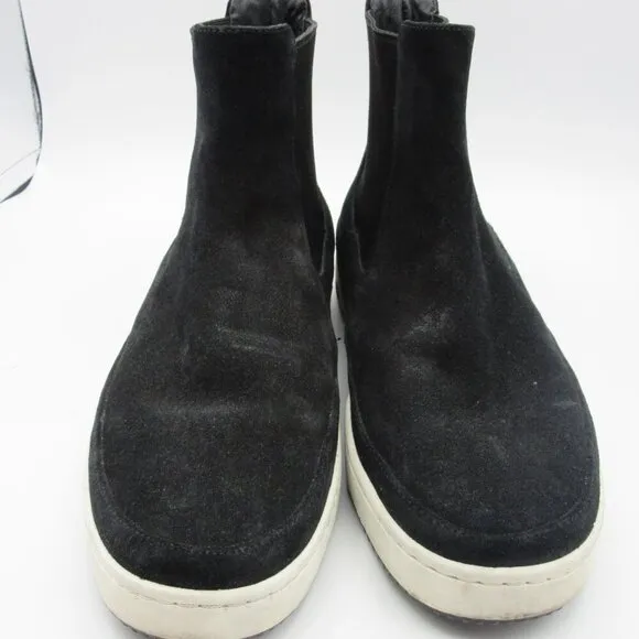 Vince Rhys Go Rain Water Repellent High Top Black Suede Sneakers Women's 8