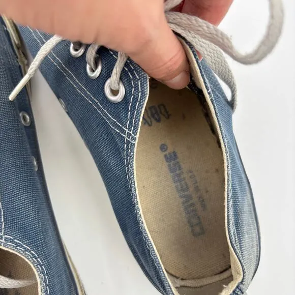 Vintage 80s Converse All Star Low Top Sneakers Shoes Men's 10.5