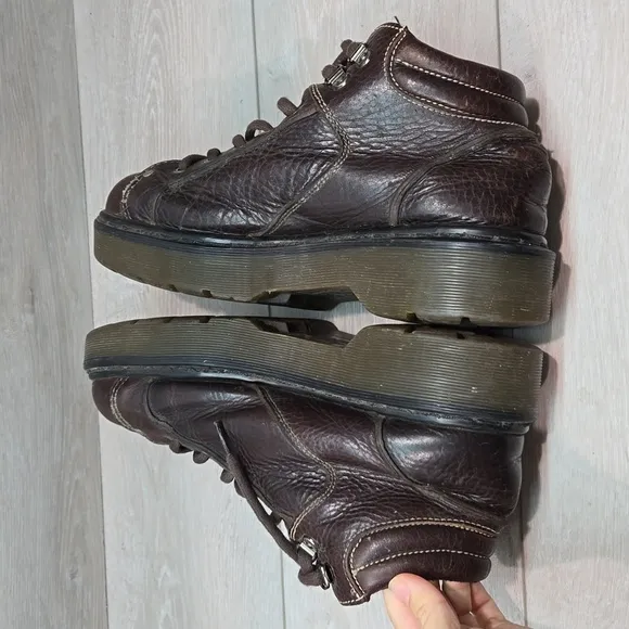 Vintage Dr.Martens Mens 9010 High Top Leather Chunky Platform shoes sz 10
