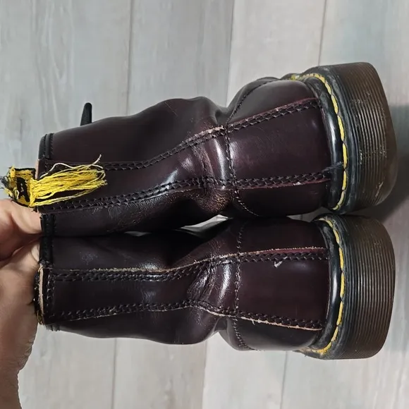 Vintage Dr.Martens Men's Chuncky Tractor  Leather Boots Shoes Sz UK 11 US 12