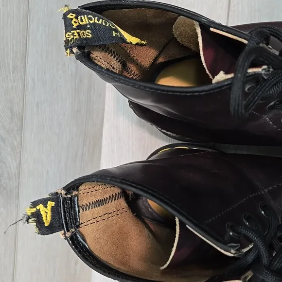 Vintage Dr.Martens Men's Chuncky Tractor  Leather Boots Shoes Sz UK 11 US 12