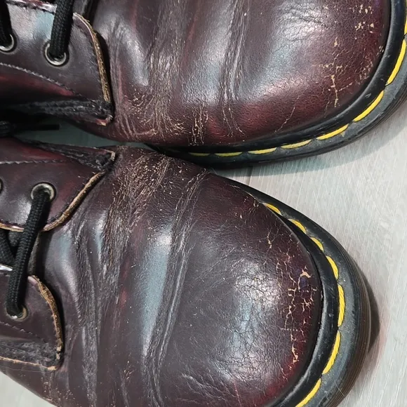 Vintage Dr.Martens Men's Chuncky Tractor  Leather Boots Shoes Sz UK 11 US 12