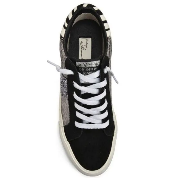 Vintage Havana Animal Print Low Top Sneakers Black 7