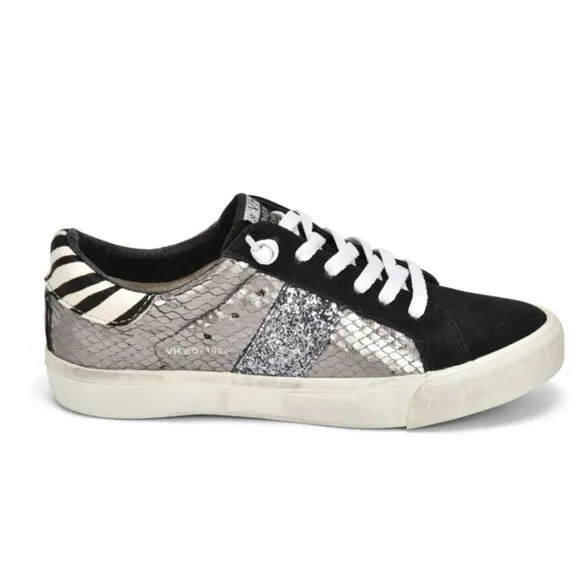Vintage Havana Animal Print Low Top Sneakers Black 7