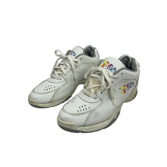 Vintage NASCAR Athletic Shoes Mens 8.5 White Fastlane