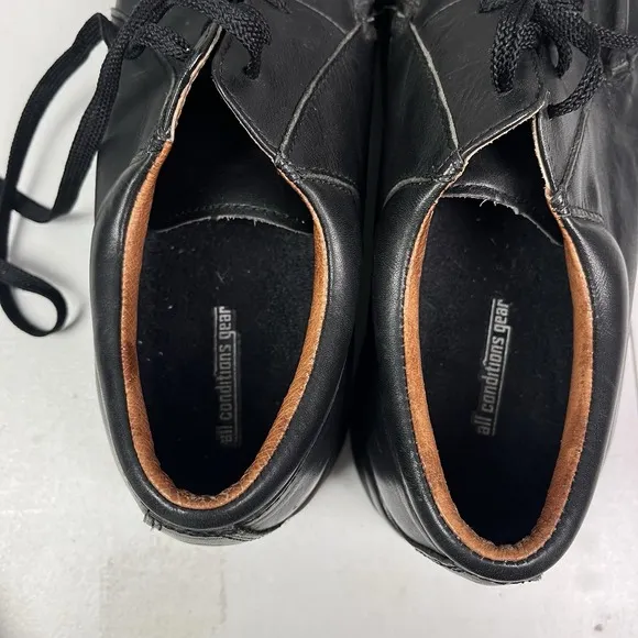 Vintage Nike ACG AIRLINER Boots Shoes Black Leather Low Top Size 9 RARE