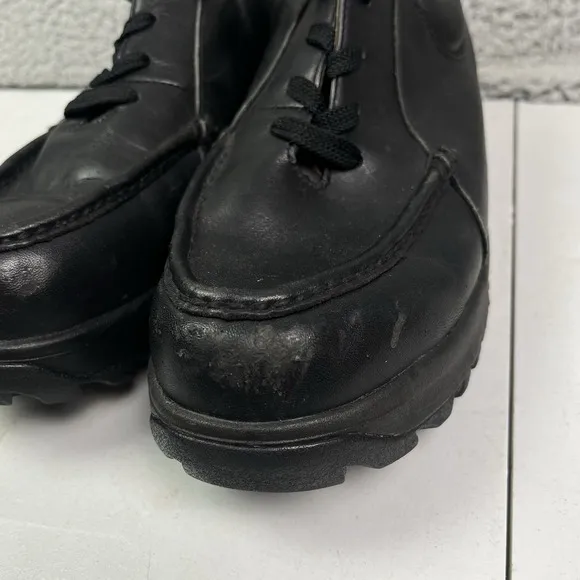 Vintage Nike ACG AIRLINER Boots Shoes Black Leather Low Top Size 9 RARE