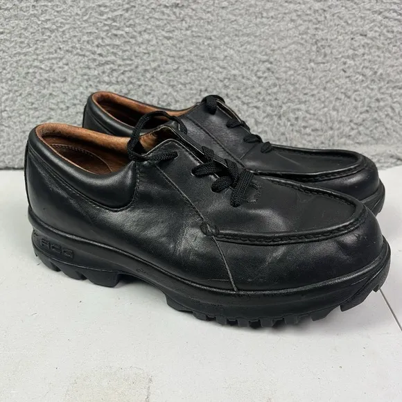 Vintage Nike ACG AIRLINER Boots Shoes Black Leather Low Top Size 9 RARE
