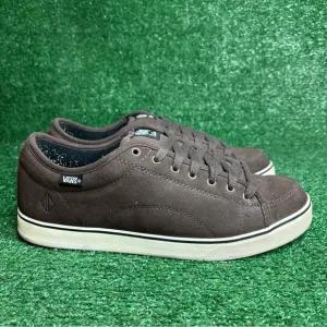 Vintage Vans Dollin Low Top Fat Tongue Skateboard Shoes Brown Mens Size 12